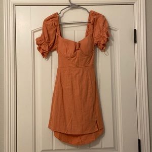 Apricot mini dress
